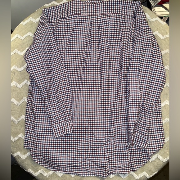 Ralph Lauren Men's Checkered Shirt - Blue and Red 3XLT - Picture 7 of 8